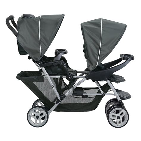 click connect double stroller graco|graco double stroller with car seat.